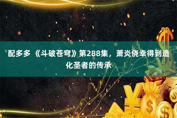 配多多 《斗破苍穹》第288集，萧炎侥幸得到造化圣者的传承
